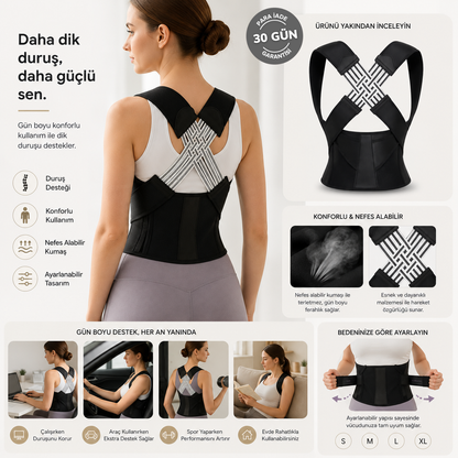PostureFlex™ Akıllı Duruş Düzeltici Korse